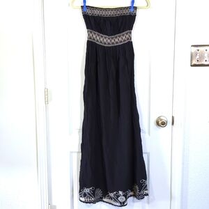 Strapless American Rag boho maxi dress M EUC